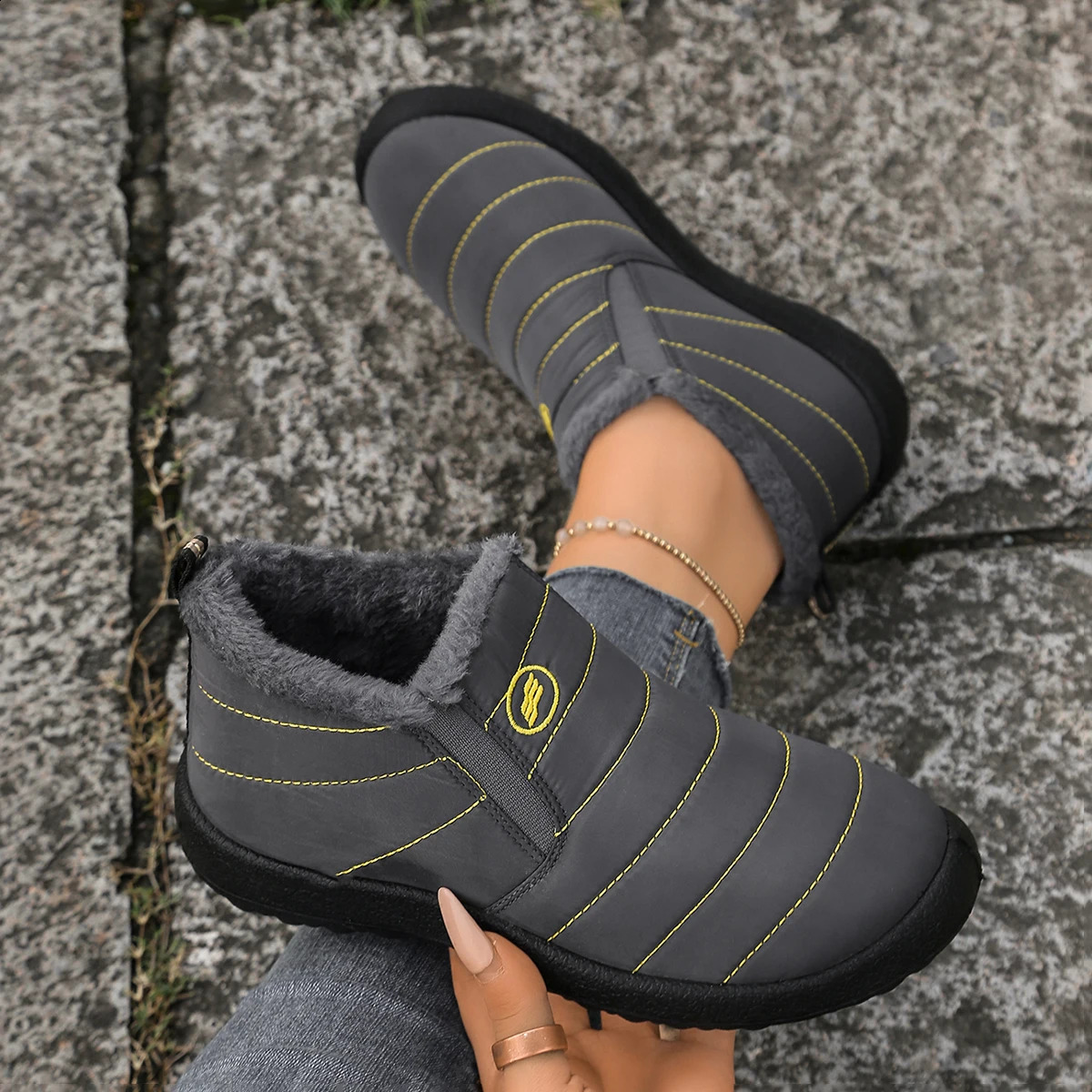 Women's Shoes Cotton Boots for Autumn and Winter Are Warm Comfortable AntiSlip Woman 260917