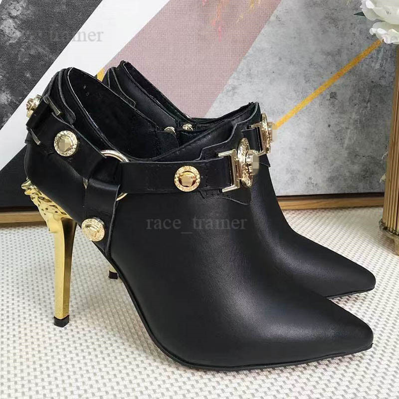 Womens Pointed Toe Ankle Boots Zip Up Slim High Heel Stretch Booties Leather Suede Canvas Luxury Designer Fashion Boots 26 10.14 01