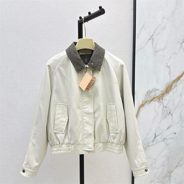 Designer Women Preppy Jacket Long Sleeve Windproof Trendy Coat Autumn Winter Casual School Office Vacation Daily Outerwear