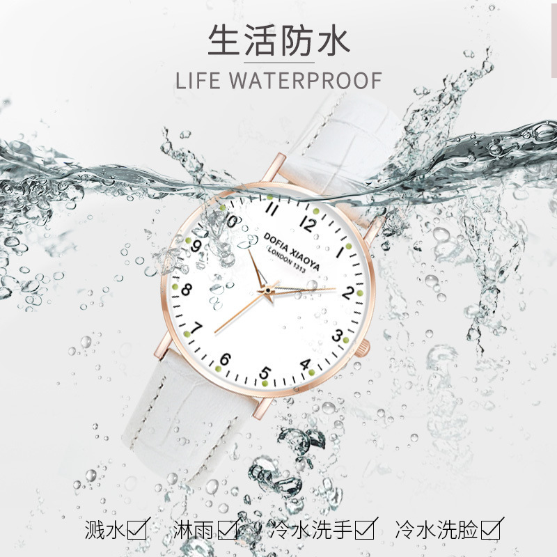 Wrist Watch Xiaoya New Women's Watch, Ins-Style Korean Version, Simple And Elegant, Non-Mechanical 1313 multi-function 30/5 ljh321