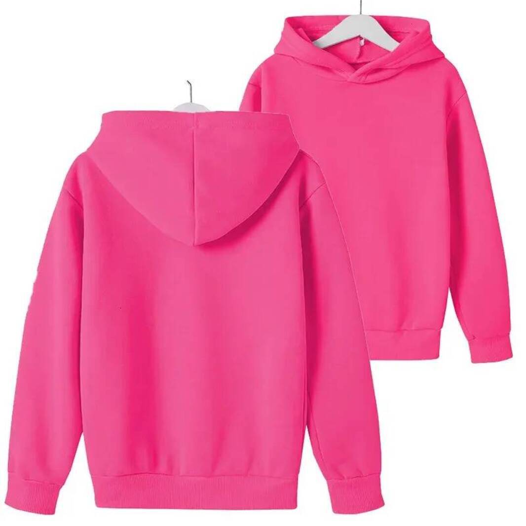 Girls Hoodie Spring Autumn Kids Selling 212 Year pullover Old Boys And Girls Casual Top Solid Color Sports Hoodies Crew Neck S