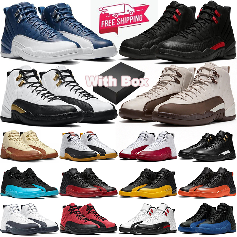 with box Free Shipping 12 12s Casual Shoes Mens Trainers Playoffs University Gold Blue Twist Gamma Blue Men Designer Outdoor Sports Sneakers cheaper