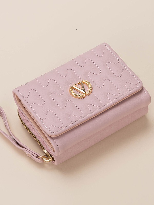 Luxury Brand Designer Bag Factory New Versatile Embroidered Coin Purse, High-End Wallet, Women's Short Wallet Luxury Brand Designer Bag