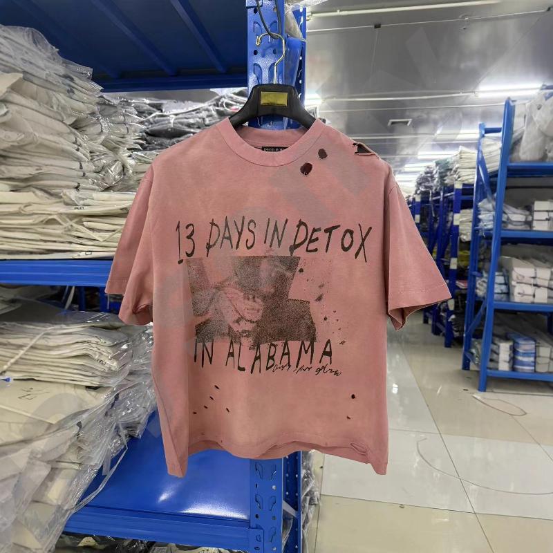 ERRD designer sweatshirt luxury Mens Oversized Vintage Wash Graphic T-Shirt Cotton Distressed Short Sleeve Crew Neck Streetwear Tee