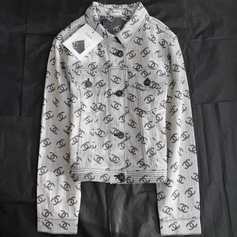 Women's Jackets Designer 2026 Spring And Autumn New Jacquard Casual Denim Jacket Slim Fit Loose Versatile Top DEES