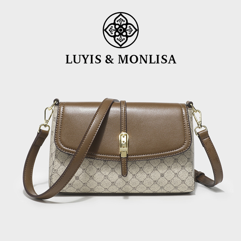 Designer Women's 2026 Model Crossbody For Women, Middle-aged Mom Bag, Large Capacity Luxury Printed Letter Small Square Bag