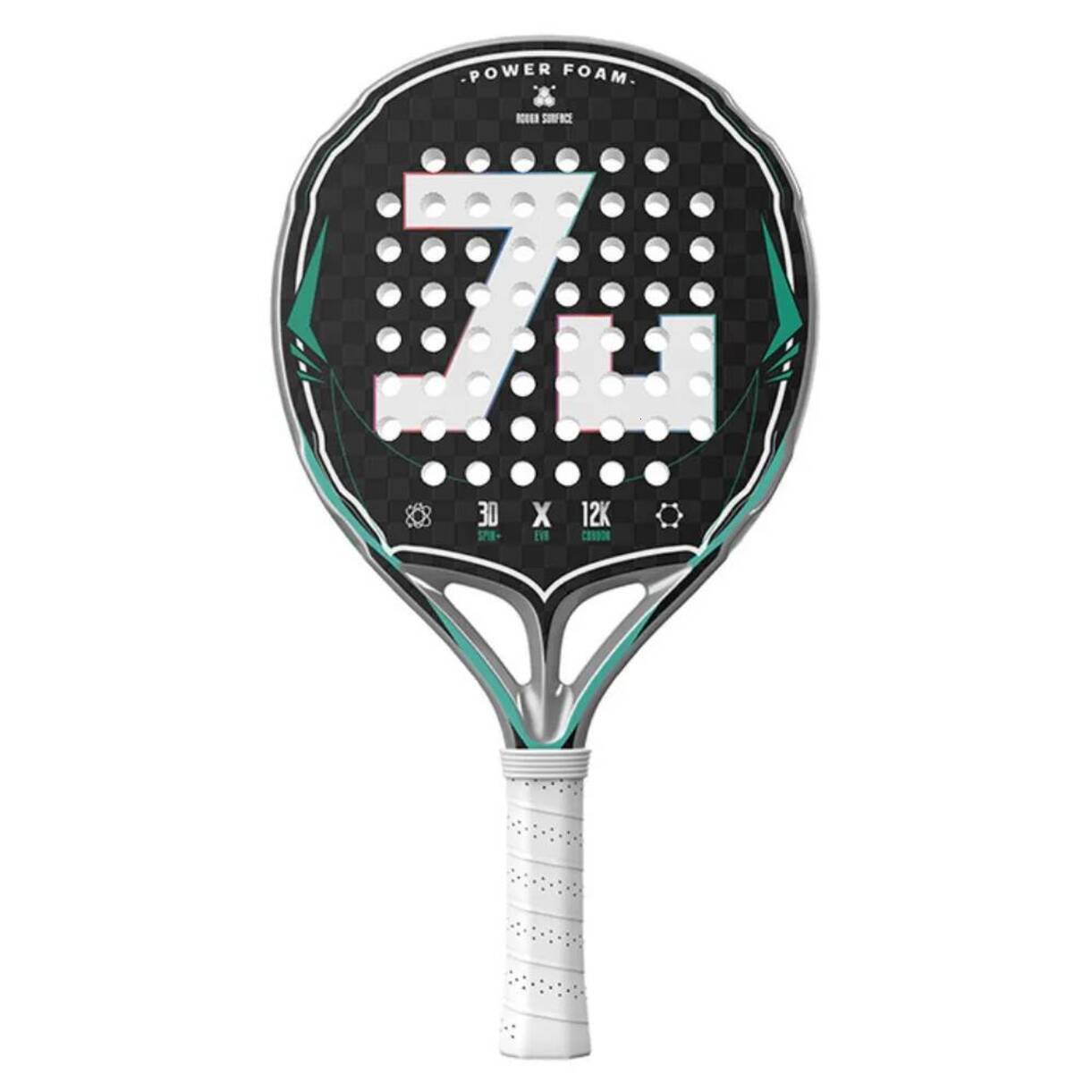 Multi-Piece Tennis Racket Matching Kits 2026 Tennis Racket 12K Carbon Fiber EVA Memory For Beginner High Quality Balance Paddle Round * Shape Padel