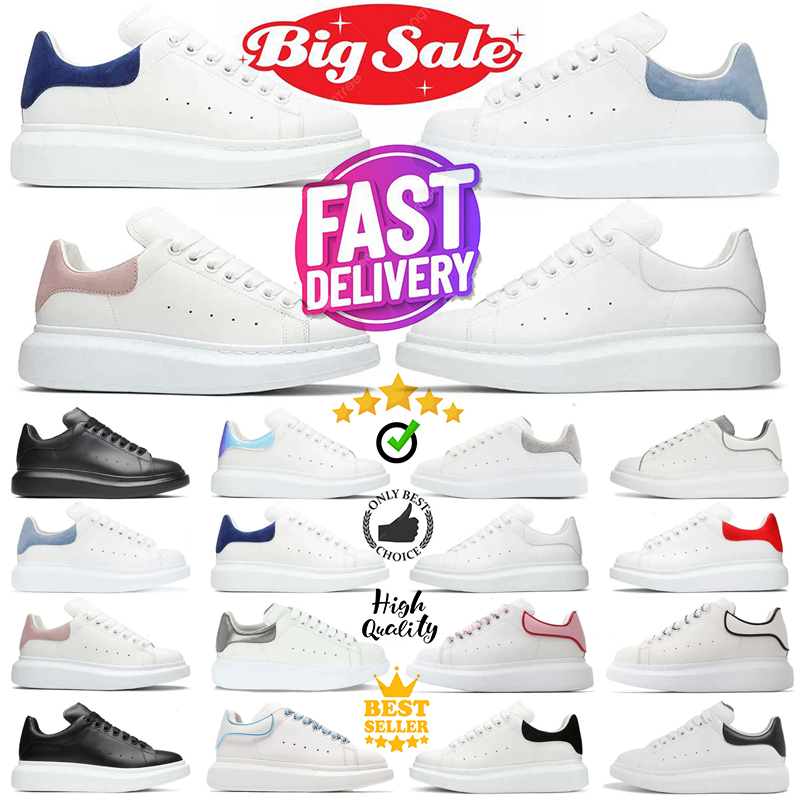 Fast shipping designer platform casual shoes men women OL black white red suede leather luxury sneakers mens trainer jogging walking