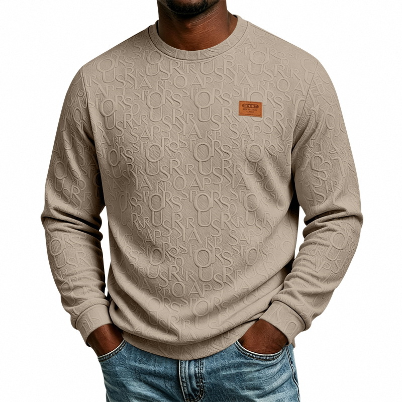 Designer Mens hoodies White Monogram Letter Crew Neck Sweatshirt Long Sleeve Trendy Casual All Match Fall Winter Daily Wear Comfortable women sweats
