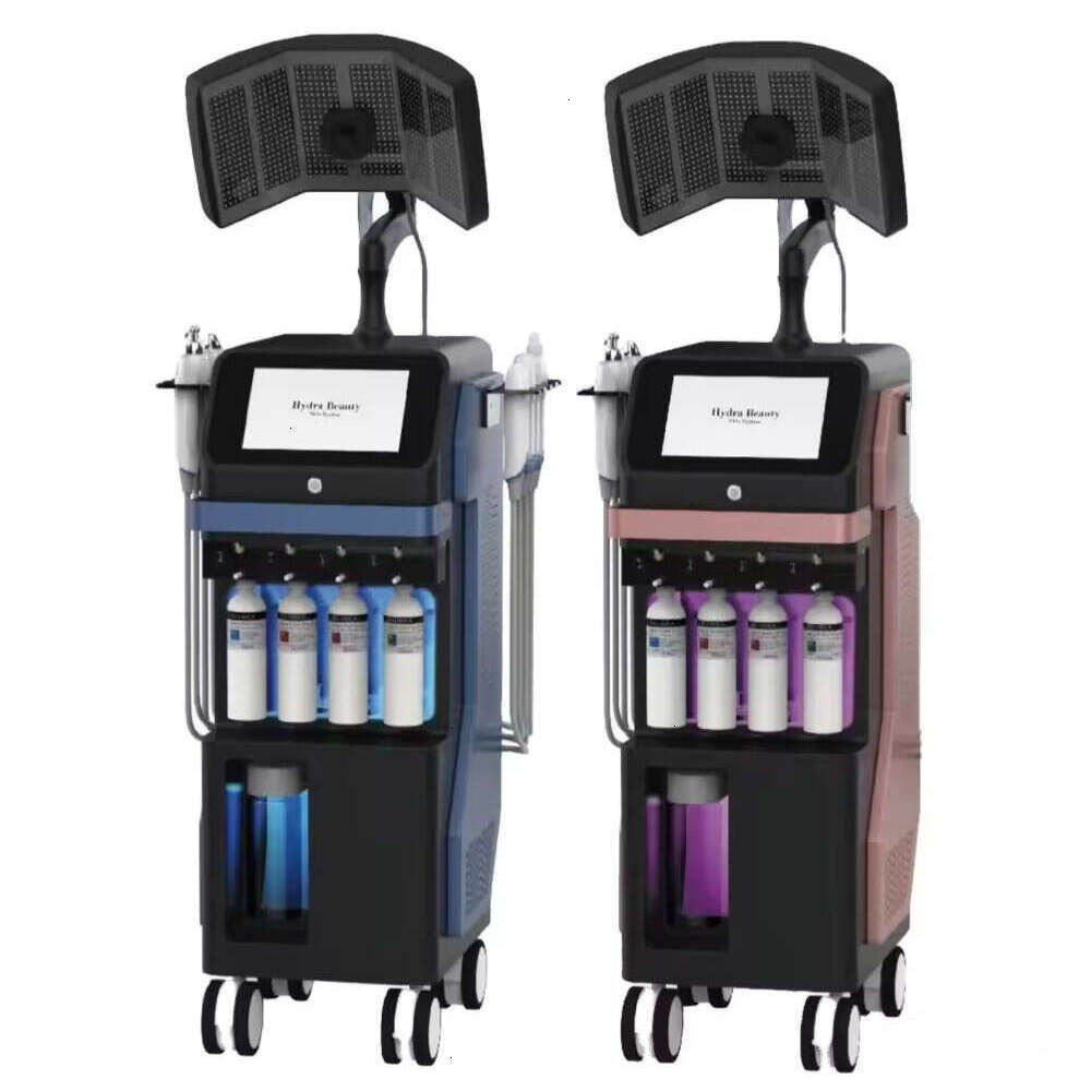Upd Facial Microdermabrasion 9 In 1 Hydro Skin Peeling Pnewodynamic Therapy LED Light Acne Treatment Skin Rejuvenation H2o2 Exfoliating Super Oxygen