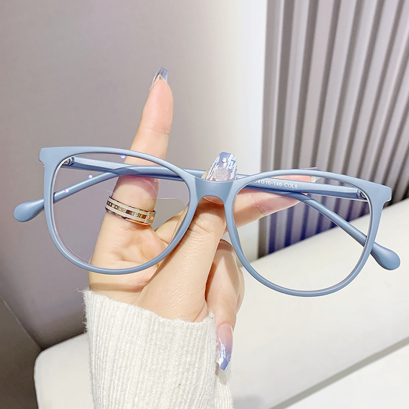Rega Simple Anti-Blue Light Fashion Non-Prescription Glasses Men 2024 New Retro Versatile No-Makeup Glasses Women Prescription Available