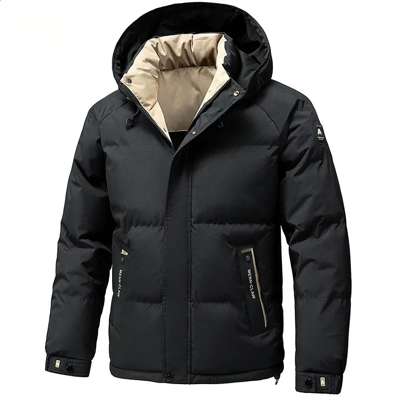 Men's Jacket Stand Collar Mens Parka Winter Down Jacket Fleece Warm Jackets Men Business Leisure Coat Baseball Coats 8891 260914 59