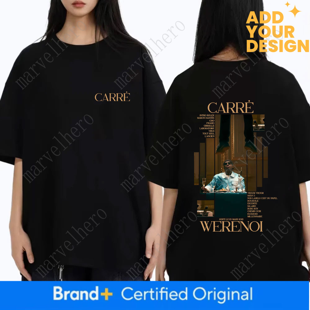 Rapper Werenoi Carr Album Graphic Print T Shirt Men Women Hip Hop Fashion Pop Music T Shirts Male Casual Vintage Tshirt