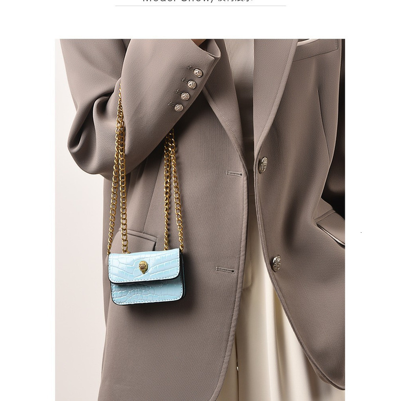 designer Autumn Winter New Diamond Quilted Rhinestone Crossbody Purse Embroidered Chain Eagle Head Bag Mini Purse Shoulder Crossbody Bag Small Squar