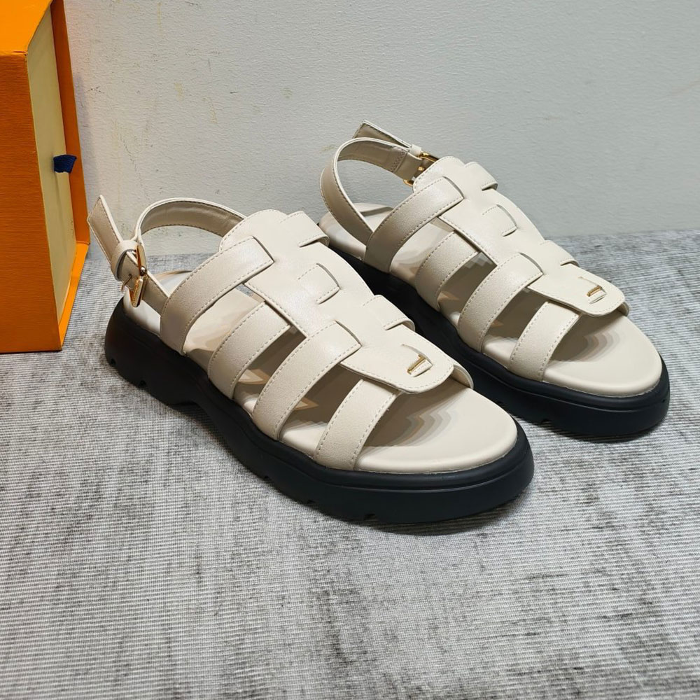 Nevada Comfort Fisherman Sandal Luxury Designer Womens Sandals 1AK423 Lightweight Comfort Casual Sandal Fashion Buckle Strap Brand Sandals EVA Outso