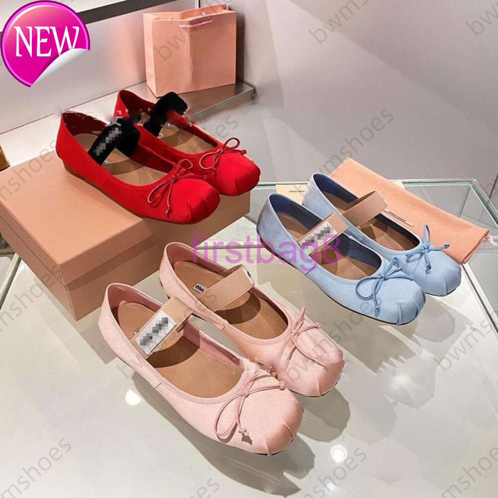 High version MM Mujia sheepskin bow genuine silk ballet single shoes for women 2026 new satin Mary Jane16