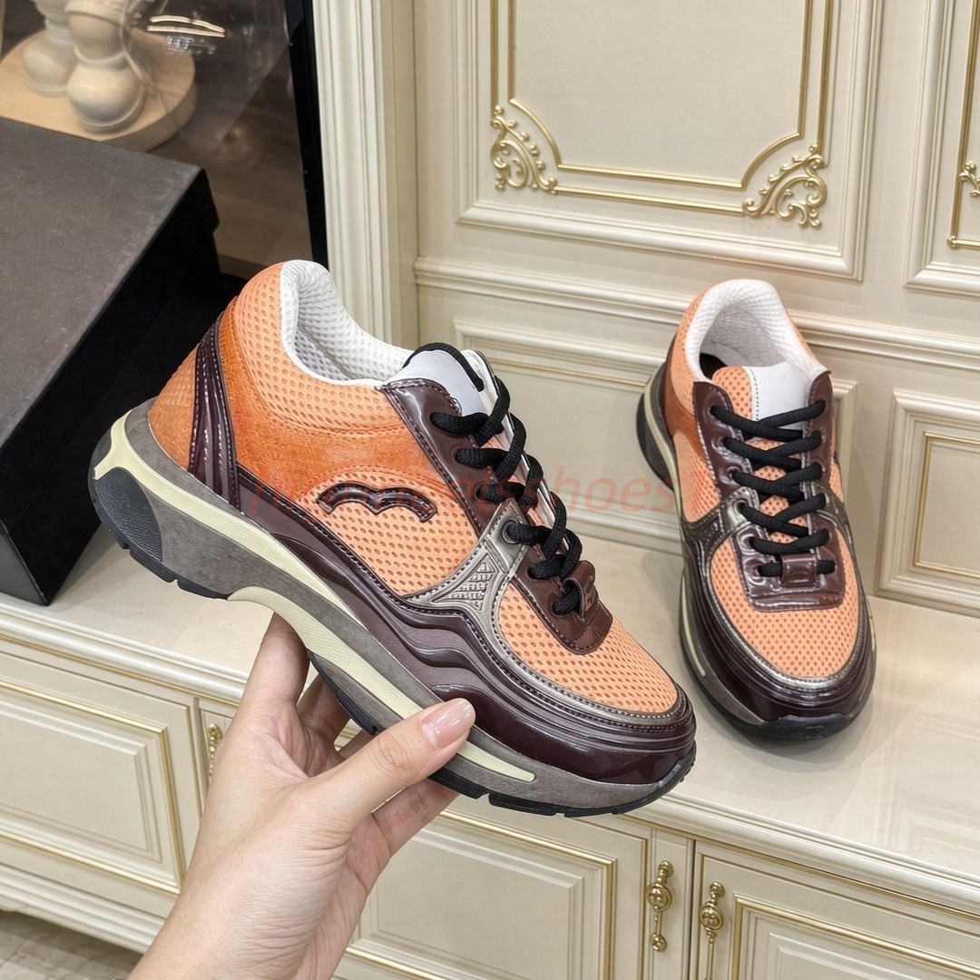 Luxury Designer Running Shoes For Men Women Chunky Platform Sneakers Metallic Purple Orange Mesh Breathable Retro Dad Shoe Outdoor Jogging Trainer Z