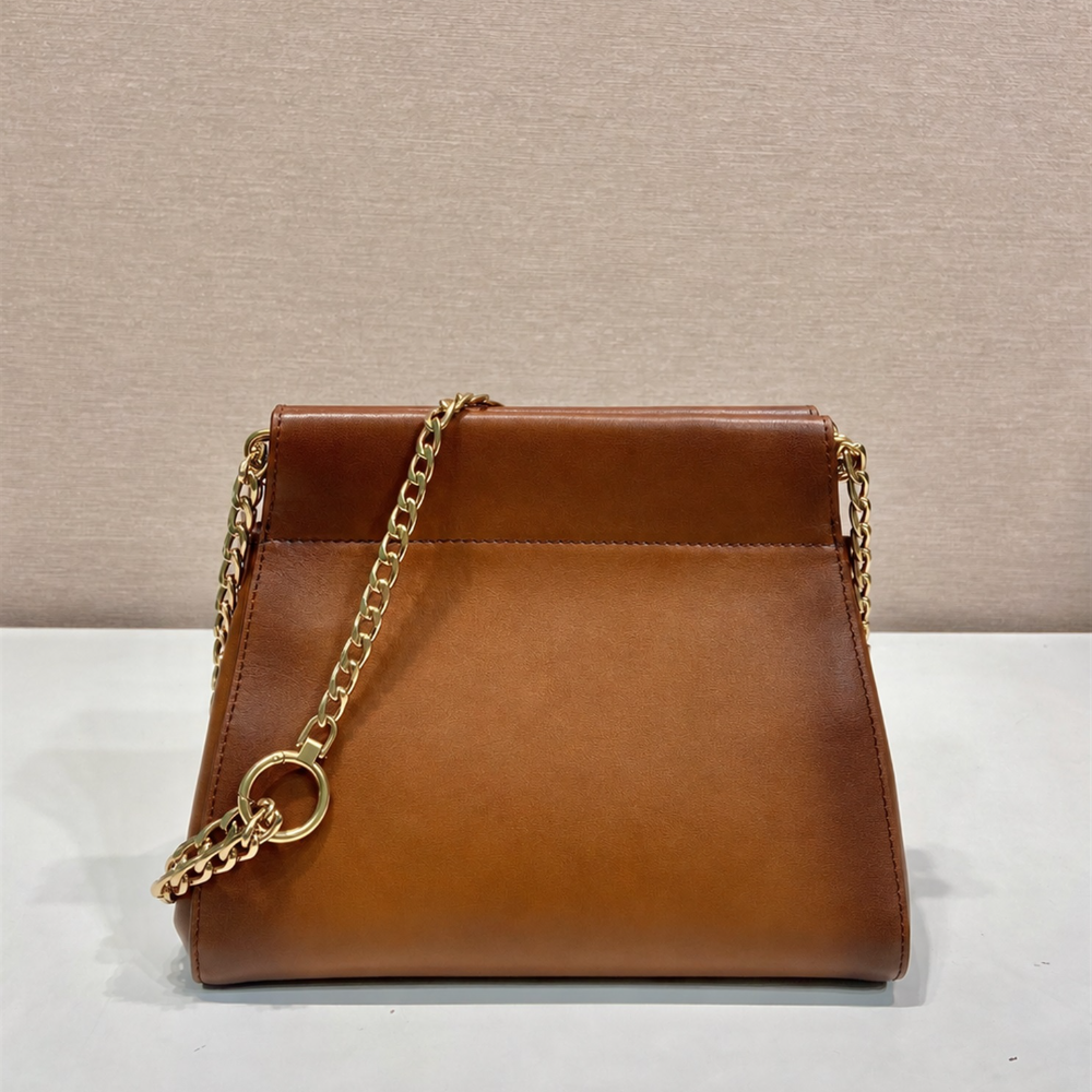 Structured Trapeze Bag Soft Calfskin Chain Handle Magnetic Closure Crossbody Spacious Refined Office Shopping Dinner Top-Tier Designer New Arrival