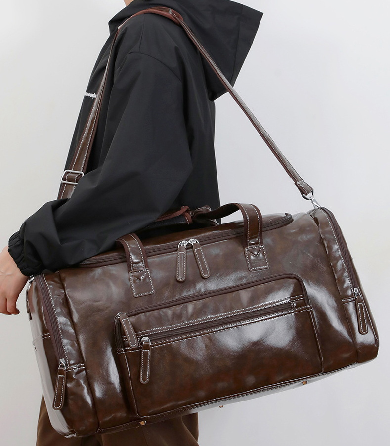 Designer Duffle Bag Women Men Large Travel Tote Soft Leather Business Trip Holiday Handbag PU Shoulder Black Brown Bag Man Carry ON Luggage Pack Bag