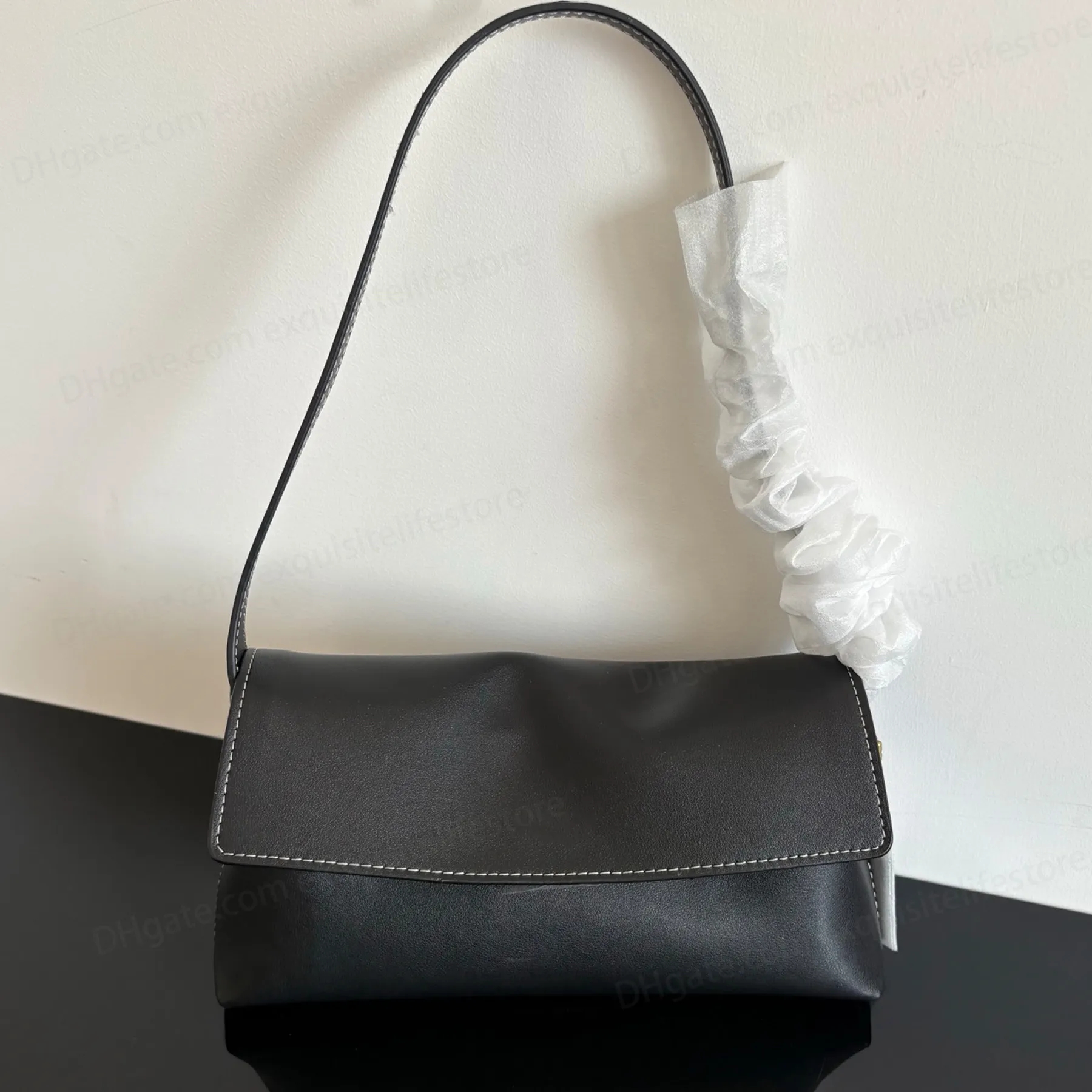 Top Quality Chelsea Shoulder Bag 26 Luxury Designer Soft Genuine Leather Handbag Suede Lining Clutch Bag Zipper Pocket Tote Bag Fashion Women Casual