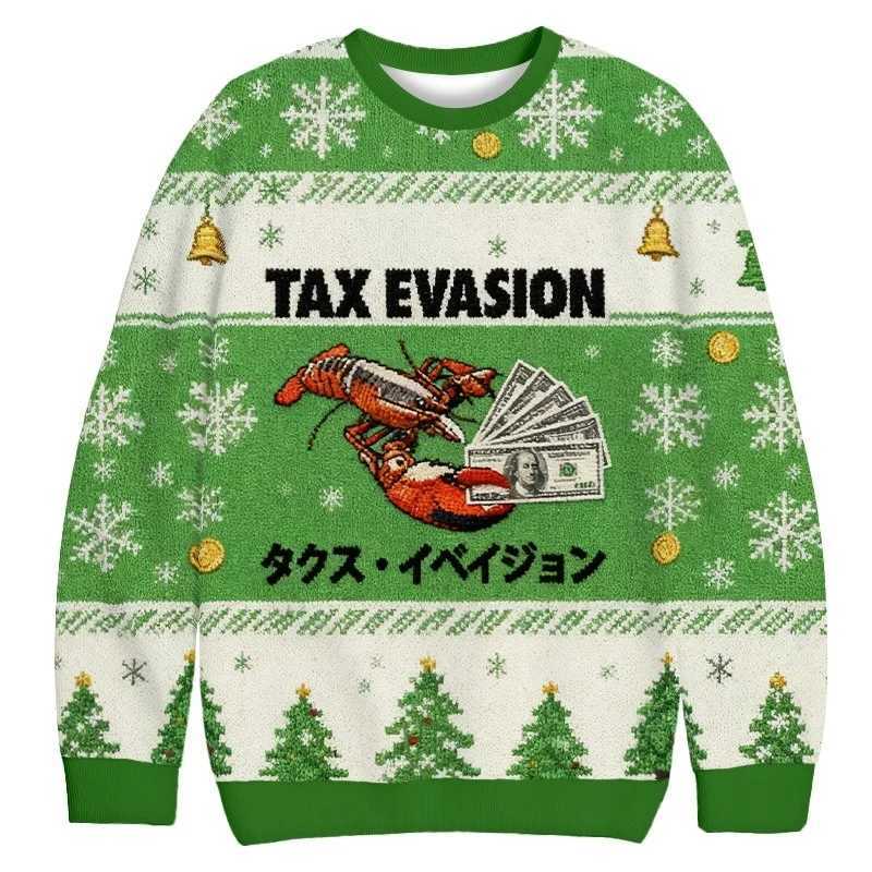 Men's Holiday Autumn Pullovers Long Sleeve ugly Sweaters New Year Festival Jumpers 2025 O-Neck Oversized Commuting Sweatshirts T261019