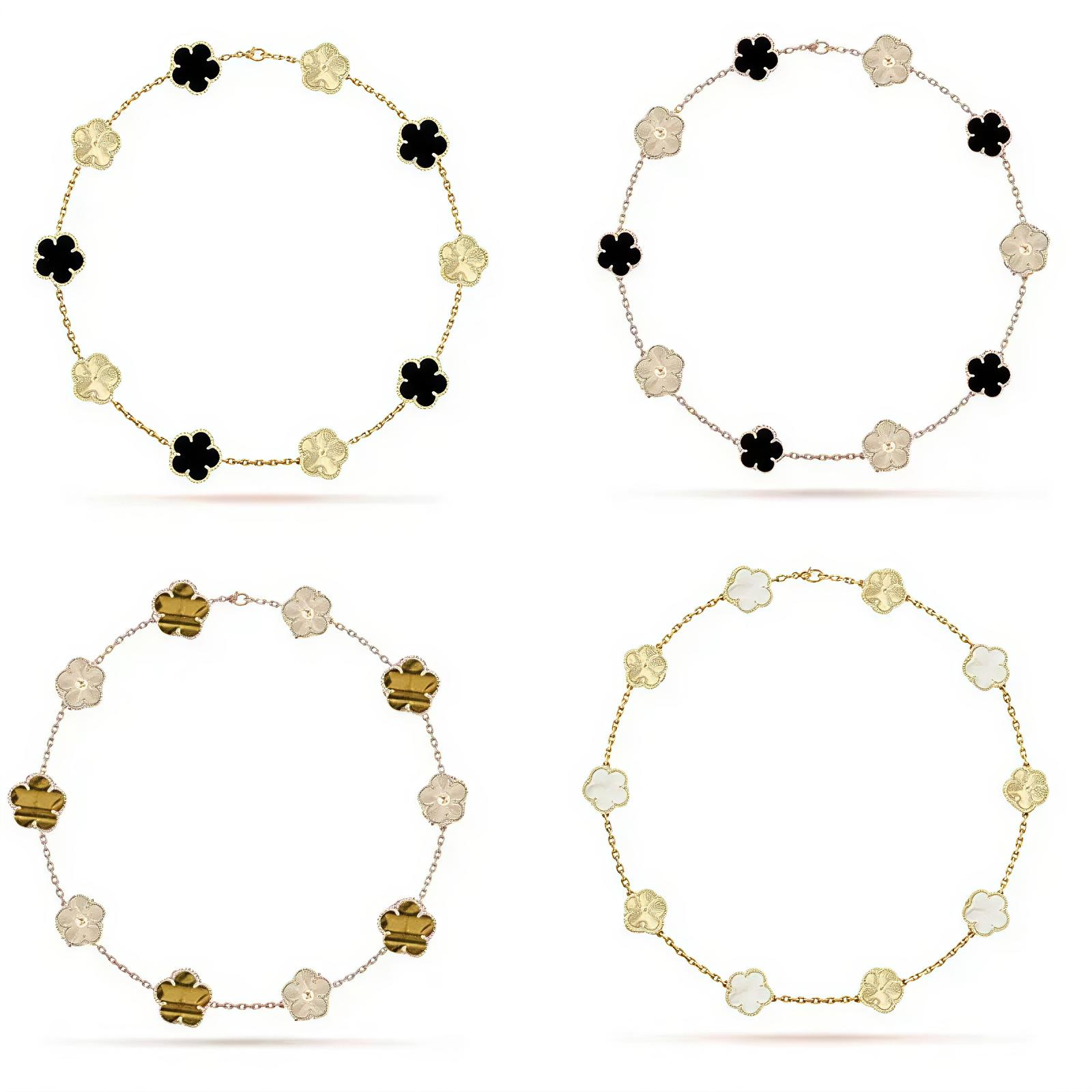 Ensemble chic de 10 pièces de colliers fleuris comprenant un accessoire esthétique unique de style diadème, parfait pour un usage quotidien