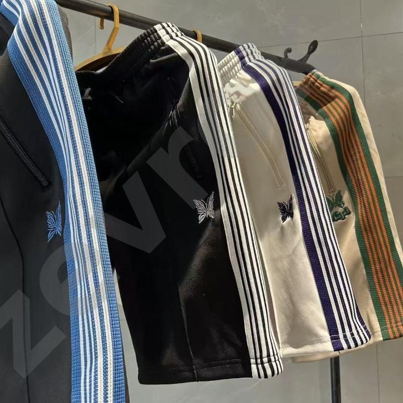 Short japonais de styliste brodé papillon, pantalon décontracté, Vintage, coupe ample, sport, Streetwear, pantalon unisexe d'été