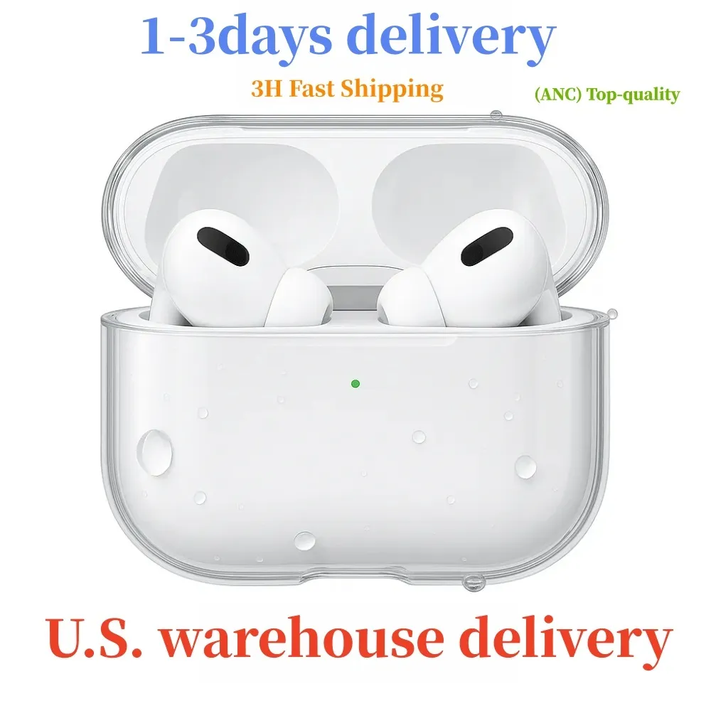 USA Stock ANC Noise for AirPods 5 earphone airpod pro 2 3 USBC earphones 3rd 2rd Solid Accessories Silicone Cute Headphone Cover Wireless Charging 3