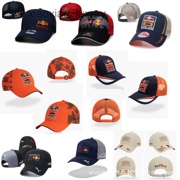 Designer luxury fan limited edition ball cap F1 Red Bull Racing Verstappen 2026 season racing baseball cap trendy curved brim sun hat mlb nbaly nbah