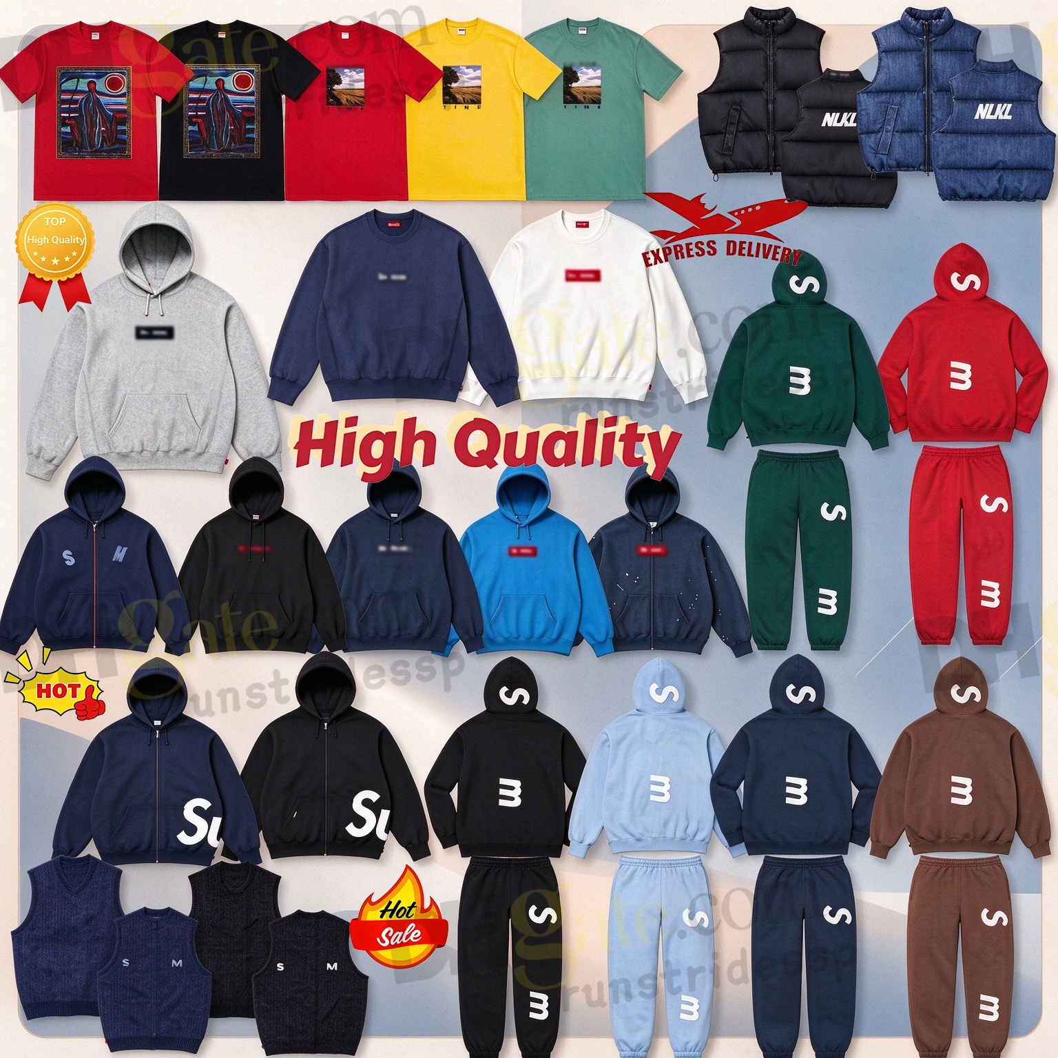 2026 New strack suit Designer hoodie weat pants Men's American Street Style Hoodie Letter Embroidery Y2K Hip Hop Loose Fit