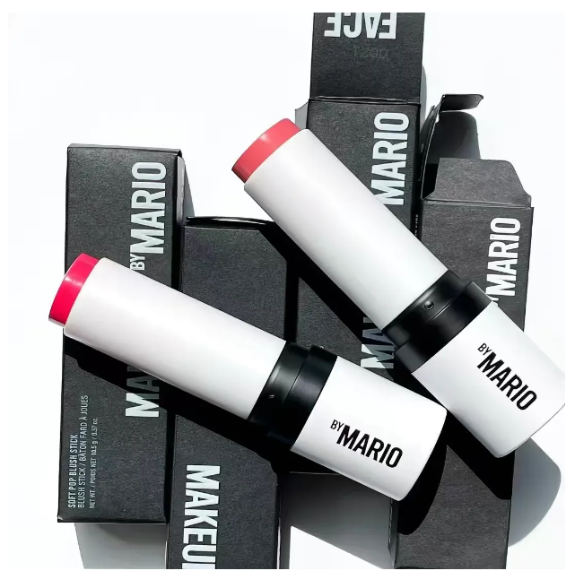 Fashion Makeup By Mario Face Blush 10.5g Soft Pop Blush Stick With Brush Long Lasting Natural Blushes 8 Colors Earthy Pink Soft Peach Face Cheek Cos