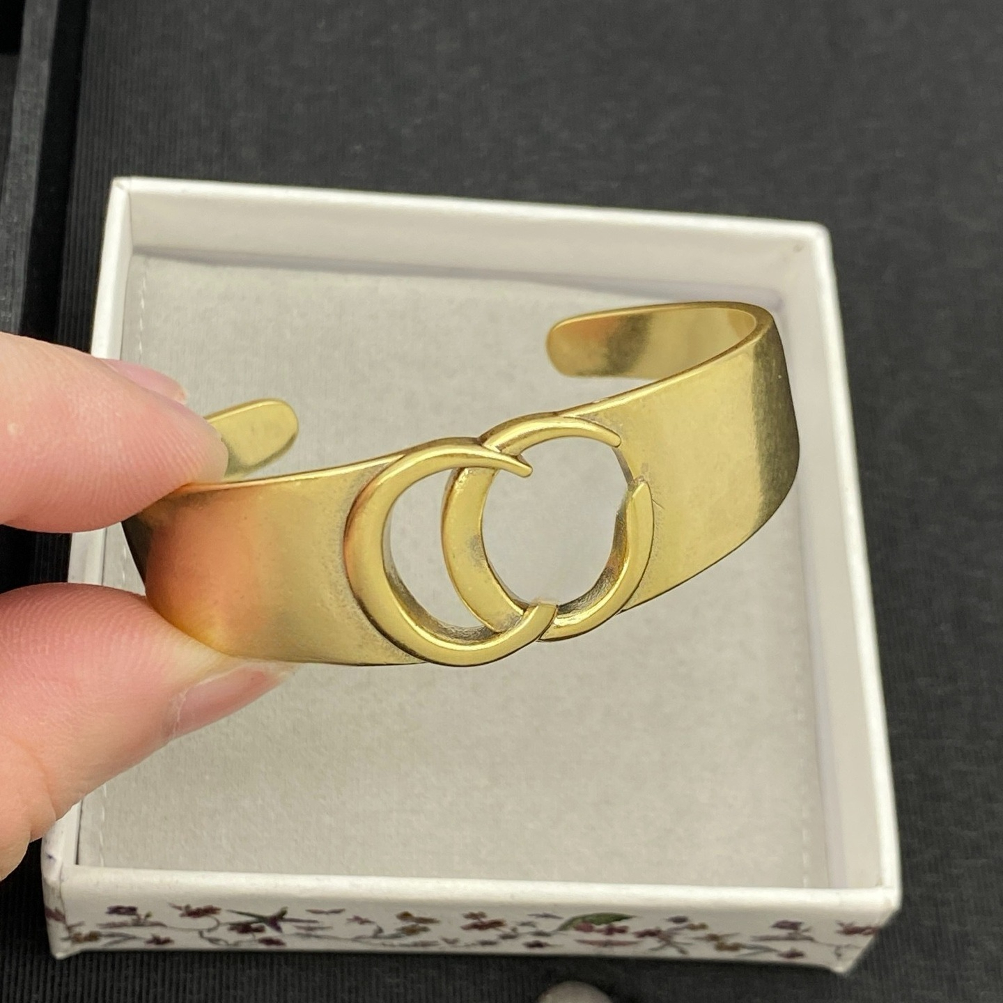 Women Men Brass Designer Bracelets Copper Open Bangle Luxury Wristband Cuff Jewelry Letter Gold Bracelet Wedding Gifts