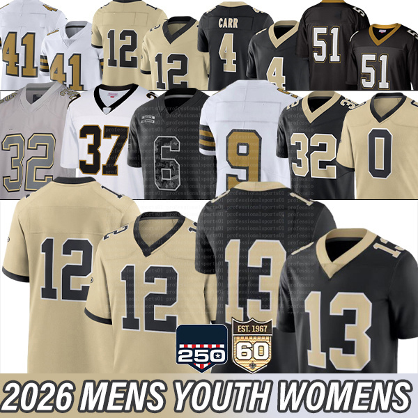 41 Kamara 4 Carr Chris Olave Tyrann Mathieu Taysom Hill Football Jersey new orlean saintses jersey 2026