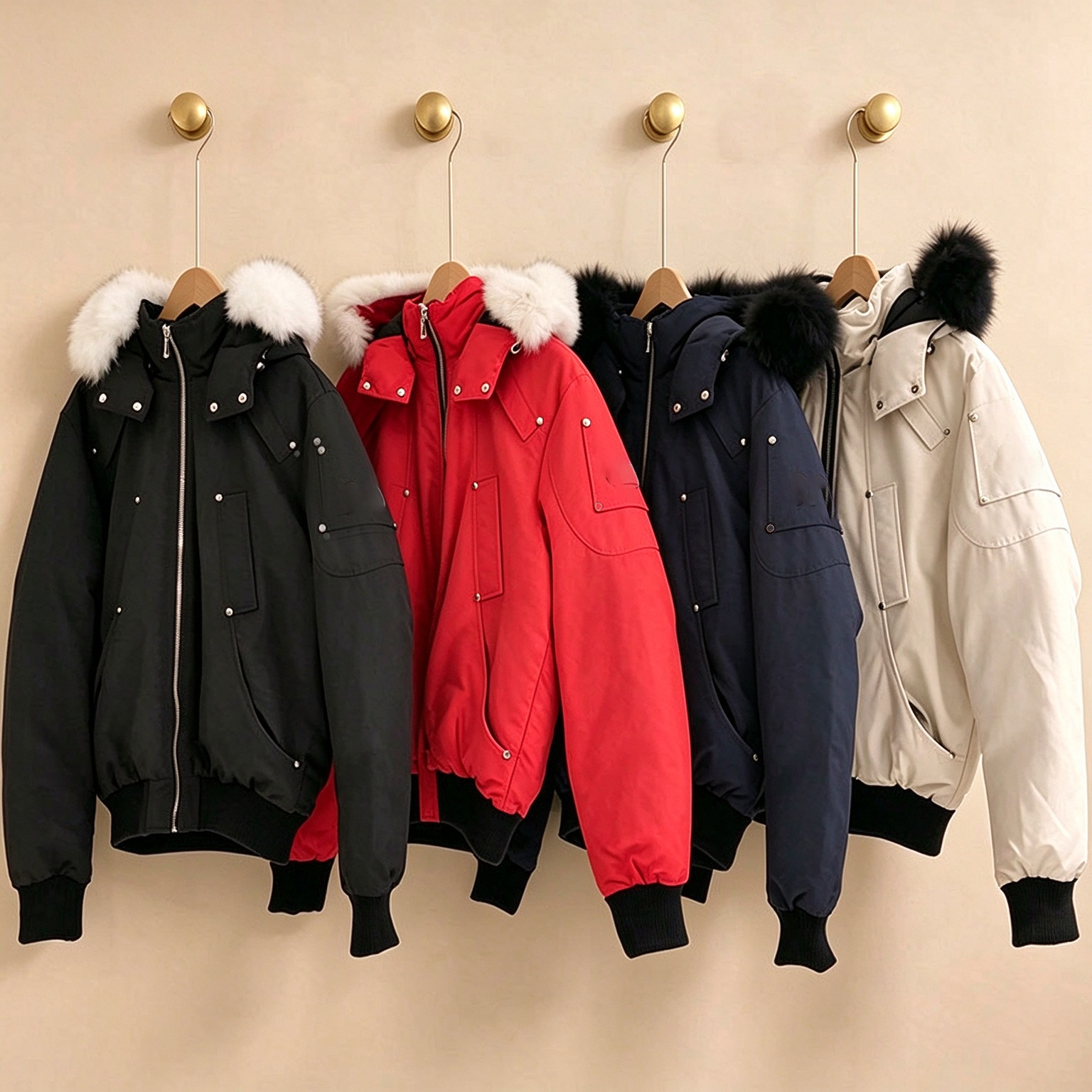 Mens Down Jacket High Quality Fur Collar Jacket Winter Thick Jacket Jacket Men's Designer Jacket Winter New Style Puffer Jacket
