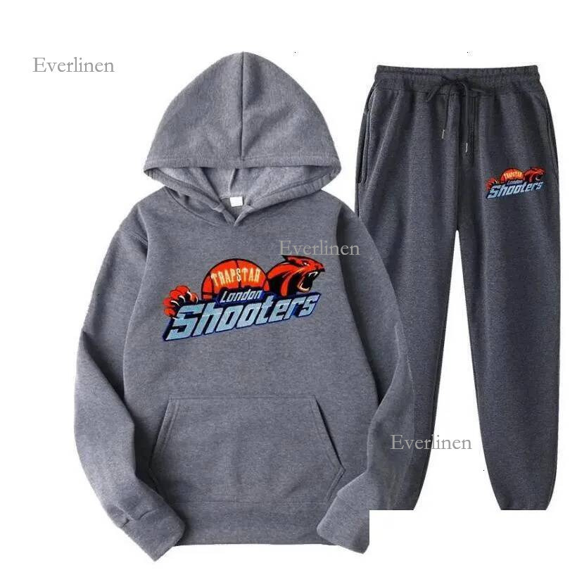 Trapness Hoodie Traplys Designer For Mens Set Vintage Letter Graphic Shooter Sportswear Hoodie Trousers 2 Piece Trapstarism Suit Women Hip Hop Hoodi