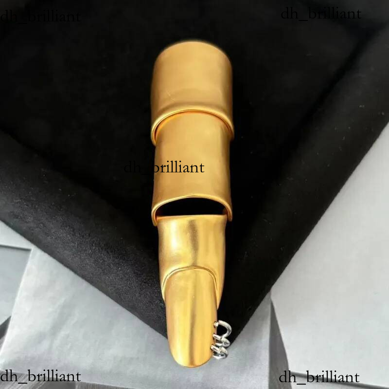 Real 18K real Gold Plated Schiaparelli Lips Brass Adjustable Ring Finger Cots Hiphop Street Party Christmas Festival Gift JZ0538 Hot