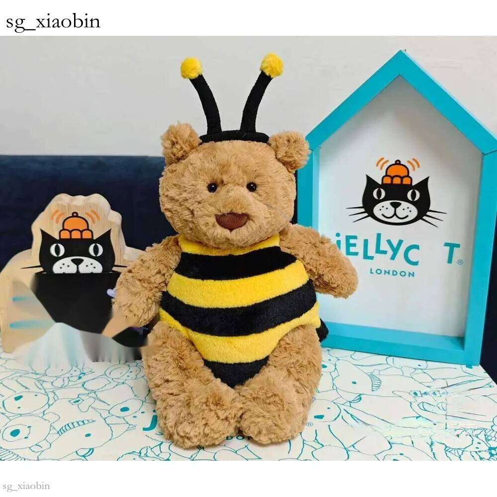2025Dolls JC chat peluche enfants en peluche 2 jouets peignoir tenue peluche jouet Bartholomew Bear 'Bumblebee' apaisant les cadeaux de poupée yy