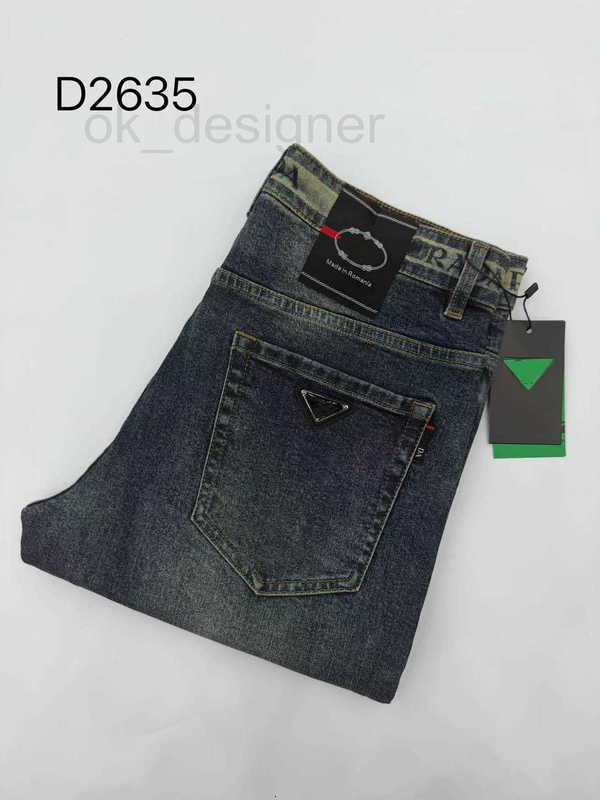 Men's jeans for mens designer thick jeans retro classic luxury fashion pants straight tube slimming versioncasual men's jeans, retro style