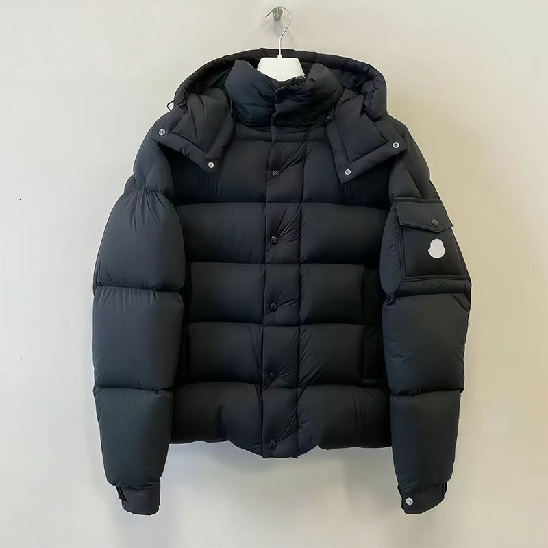Down jacket mens fur collar parka winter waterproof white duck coat cloak fashion men and women couples moose casual version to keep warm Asian S-4X