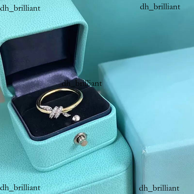 Or mince bande Micro pavé cubique zircone torsion noeud deux tons empilables cristal anneaux minimal élégant femmes mariage bague de fiançailles