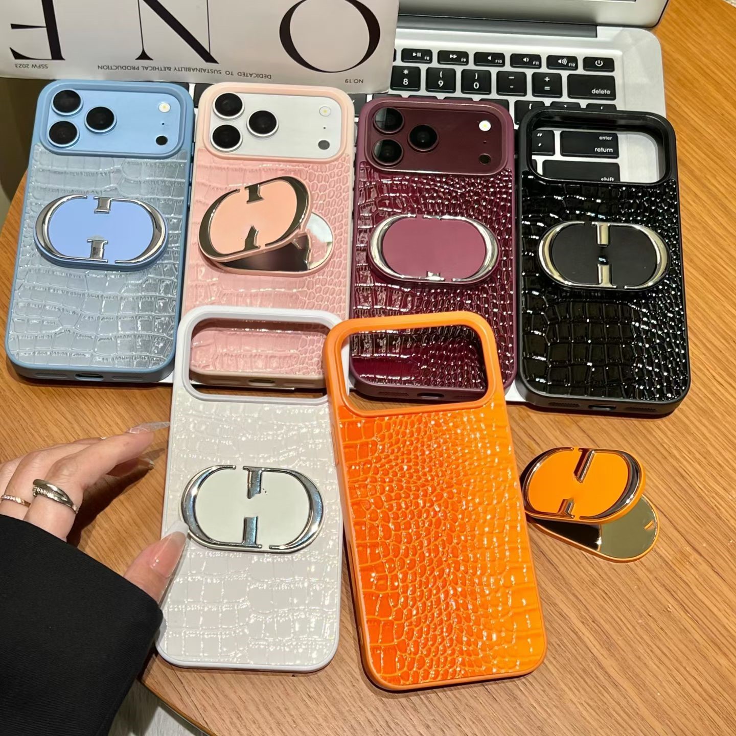 iphone 18 pro max case Crocodile leather brand phone case for iphone 17promax 16 15 14 13 12 designer phone case Accurate hole position new Burgundy