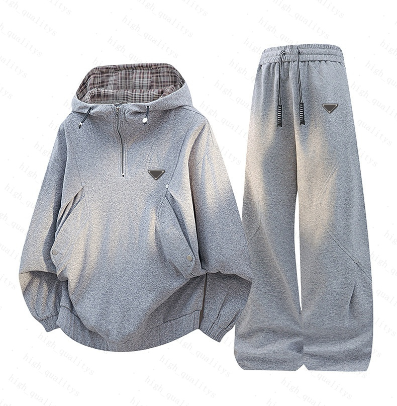 Designers Hommes Survêtements Marque De Mode Hommes Costume Printemps Automne Femmes Deux Pièces Sportswear Style Décontracté Costumes 01