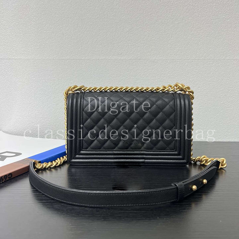 Designer Calfskin Flap Bag Master quality Shoulder Bag Women Luxury Chain Crossbody bag 25CM With Box X011A