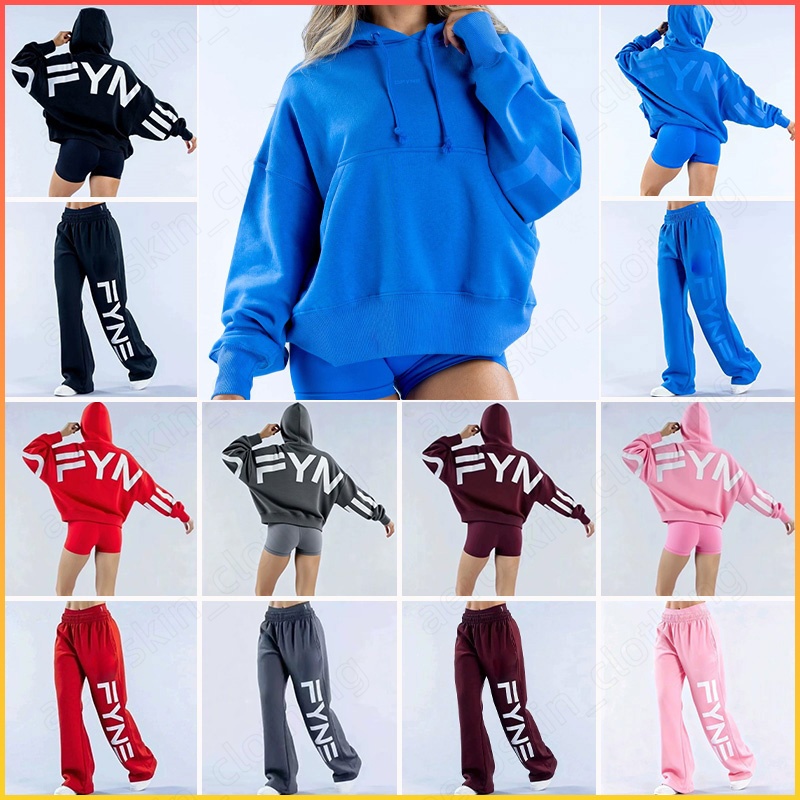Women's Men Yoga Set Hoodie with Drawstring Loose-Fit Casual Pants Sports Casual Activewear Pants Gym Clothing Women's Fitness Activewear