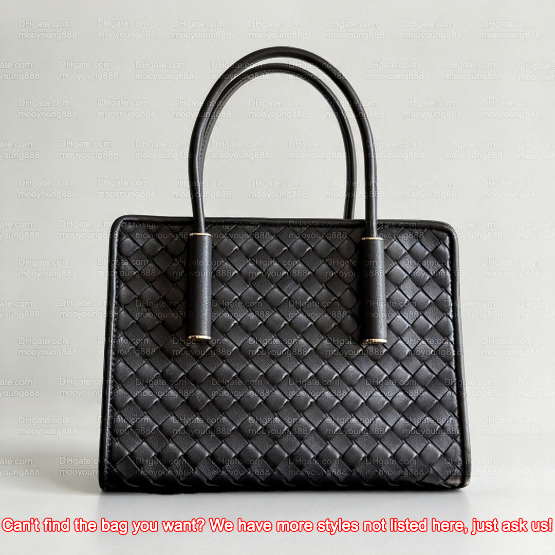 12A Upgrade Mirror Quality Designer Baby Barbara Tote Bags for Women Luxury Woven Handbags Nappa Leather Shoulder Bag Black Crossbody Purse with Box