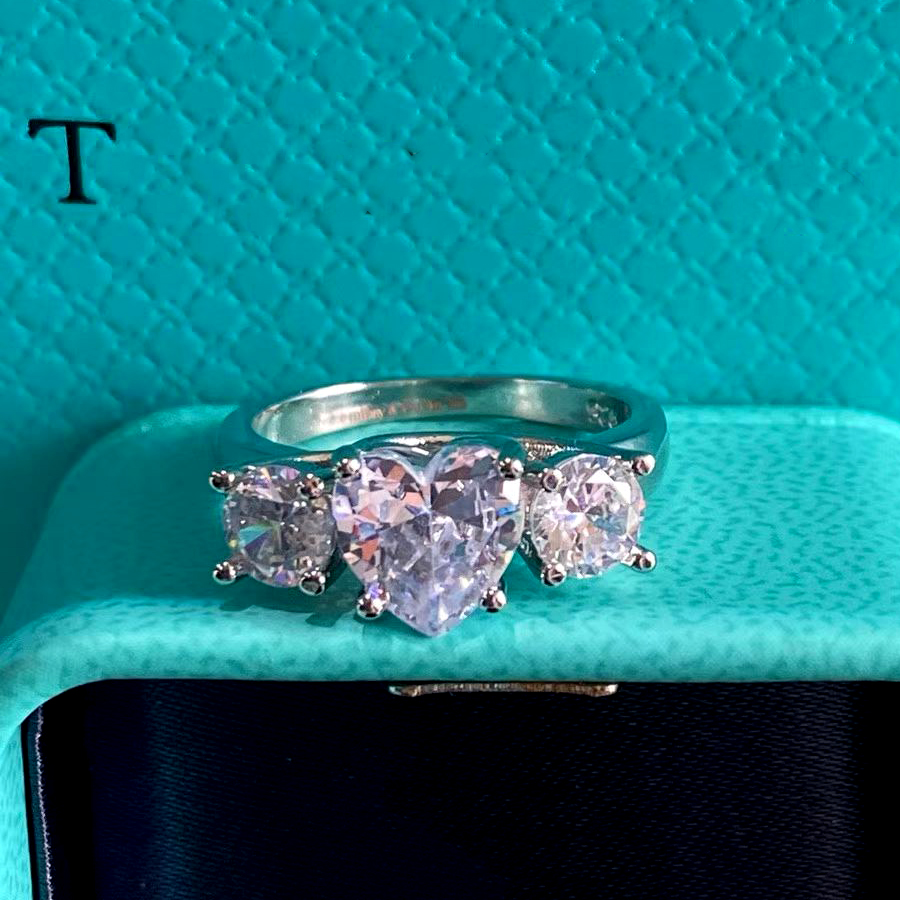 Ring designer ring luxury rings rings designer for women with logo diamond ring moissanite ring jewelry valentines day gift wedding rings size 6-9 v