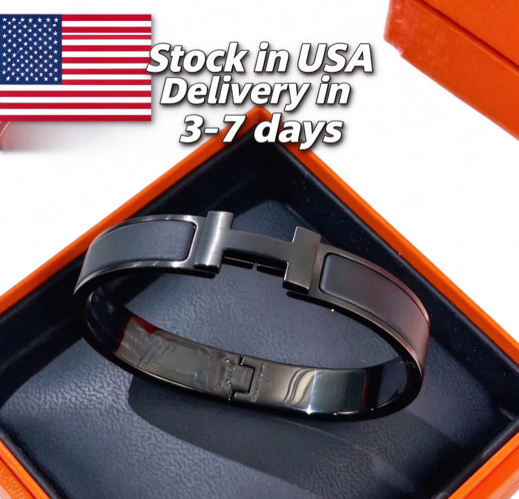 Designer H For Men Womenselegant Letter Bracelet Mens Designer Jewlery 18K Fashion Black 12Mm Bangle Wide Size 17/19 High Quality 2026