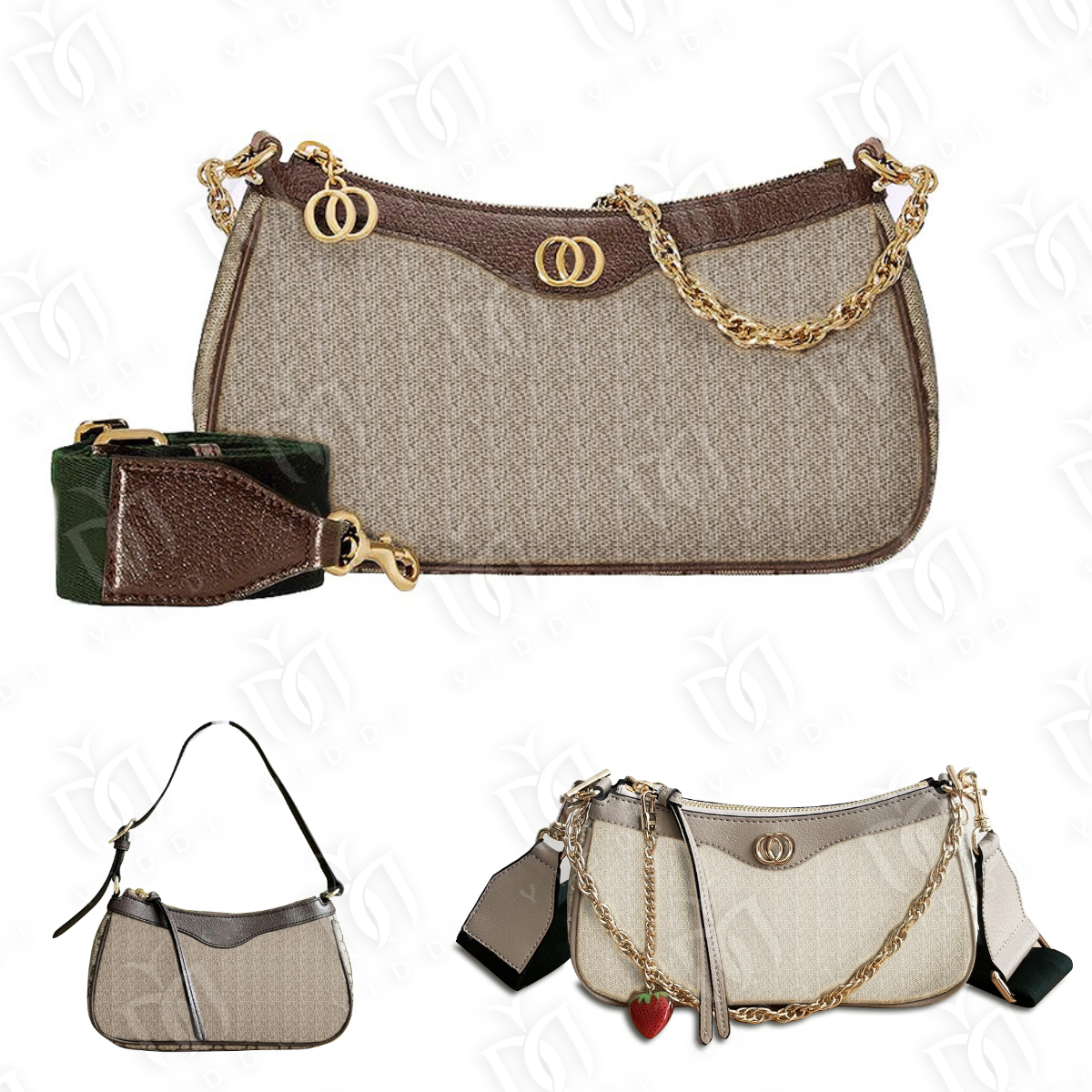 Designer Bag Luxury High Quality Women Vintage Mini Hobo Bag Crossbody Shoulder Bag Wallet Classic Printed Retro Sweet Outdoors Purse Hobo Underarm
