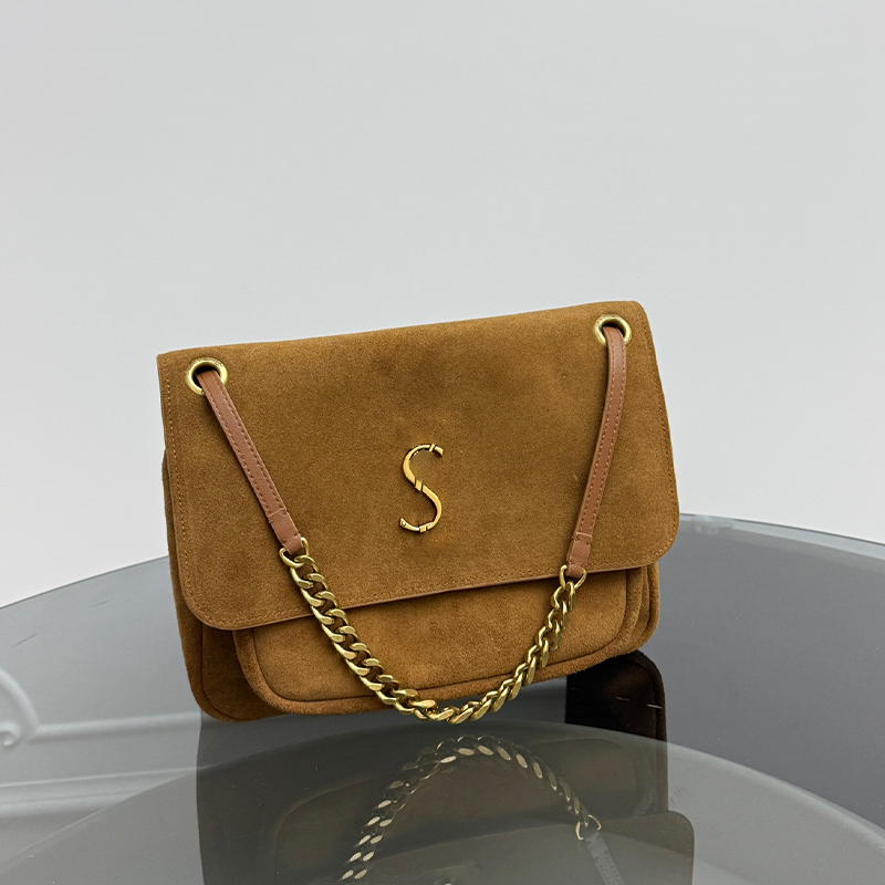 Sac de créateur pour femme, fourre-tout de luxe, sac à main à bandoulière en cuir de veau grainé de qualité supérieure, cuir suédé souple, matéri