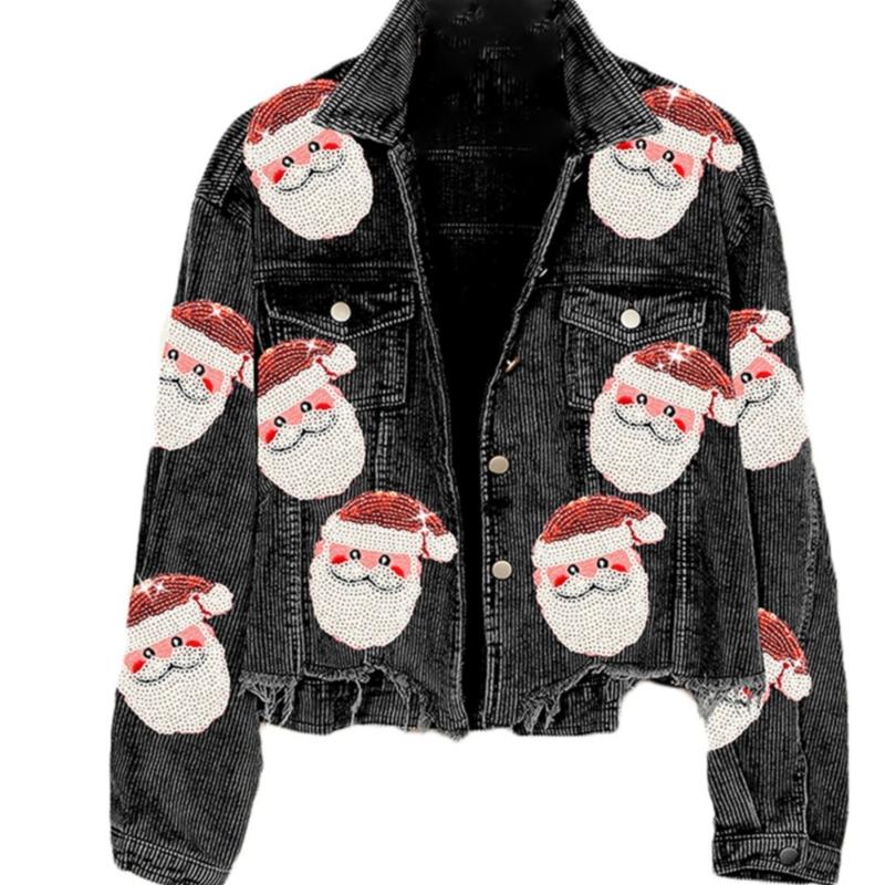 Designer High Quality Oversized Streetwear Unisex Corduroy Patchwork Sequin Baseball Jacket Long Sleeve Streetwear Rugby Bomber Coat Black Red